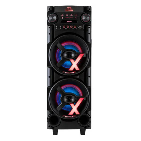 Caixa de Som Torre AMVOX ACA 1000 NEW X - Bluetooth 1000W RMS Amplificada