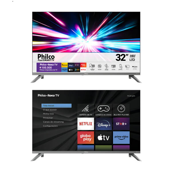 Smart Tv 32 Philco Led Roku Tv Hd Dolby Audio P32cra